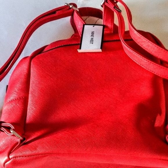 Nine West Dark Lipstick Red Back pack - Picture 11 of 11